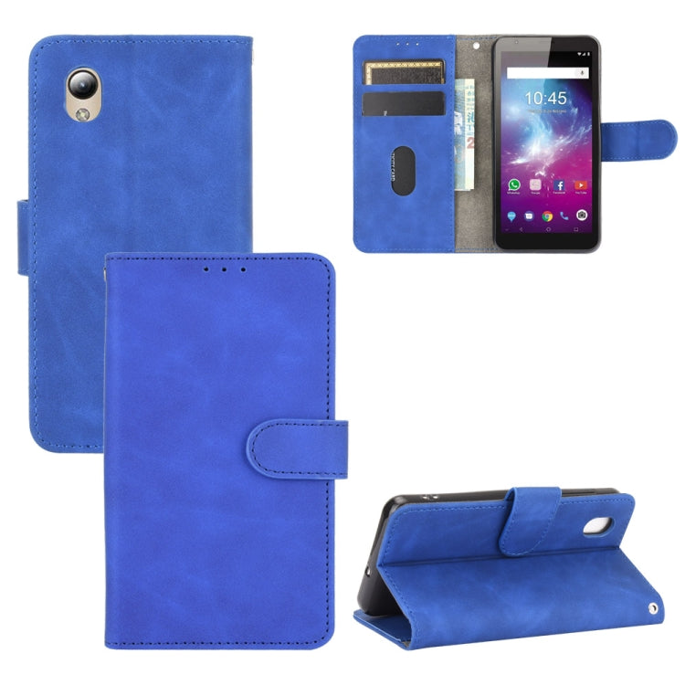 For ZTE Blade A3 Lite Solid Color Skin Feel Magnetic Buckle Horizontal Flip Calf Texture PU Leather Case with Holder & Card Slots & Wallet