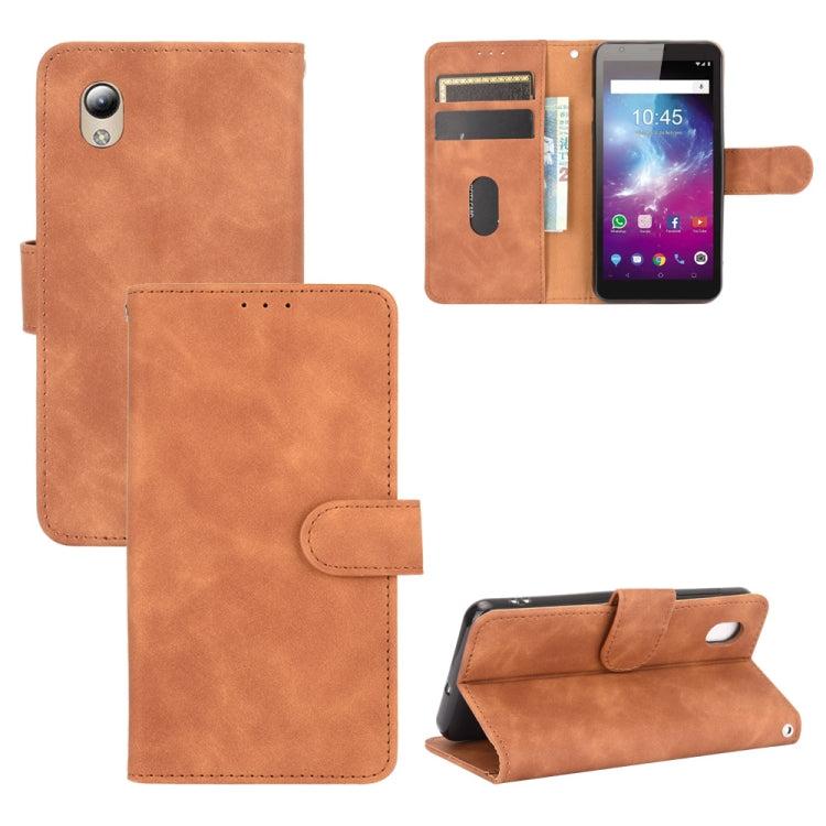For ZTE Blade A3 Lite Solid Color Skin Feel Magnetic Buckle Horizontal Flip Calf Texture PU Leather Case with Holder & Card Slots & Wallet