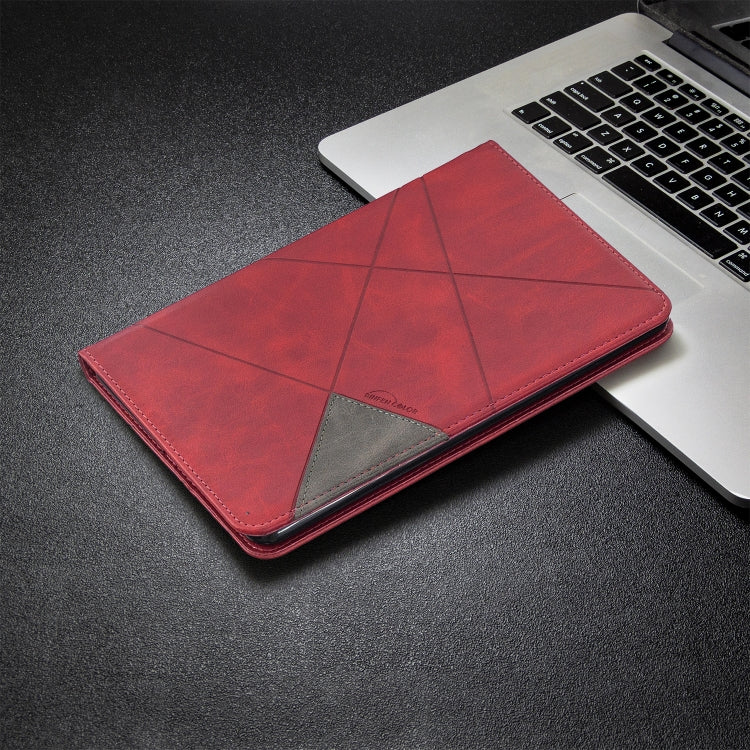 For Amazon Kindle Fire HD8 (2020) Rhombus Texture Horizontal Flip Magnetic Leather Case with Holder & Card Slots