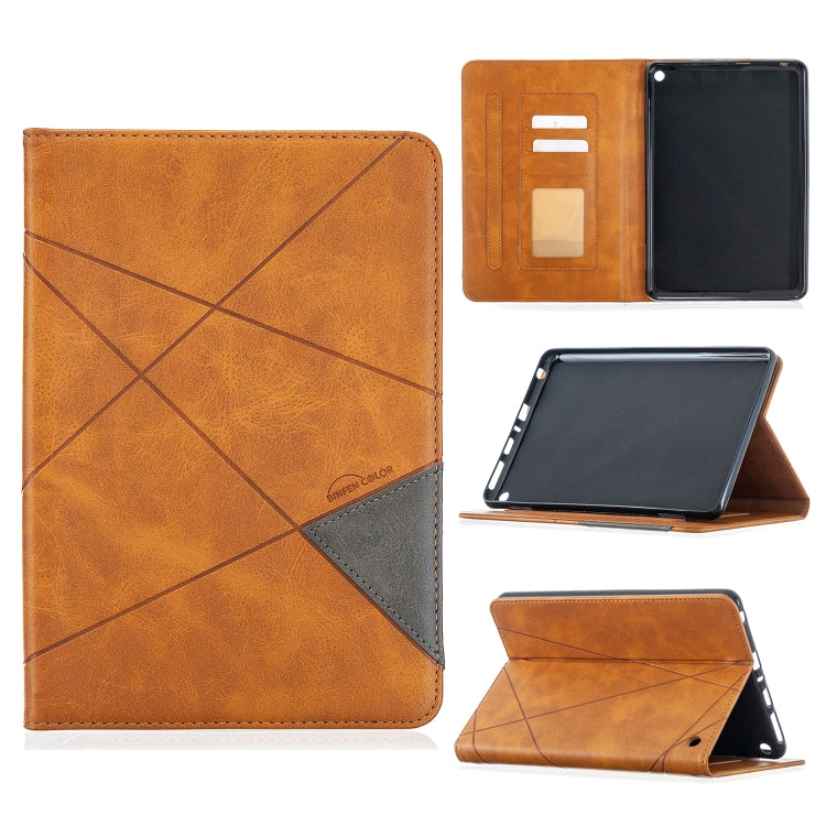 For Amazon Kindle Fire HD8 (2020) Rhombus Texture Horizontal Flip Magnetic Leather Case with Holder & Card Slots