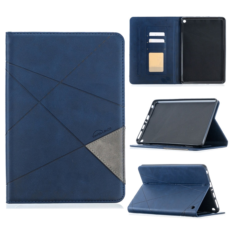 For Amazon Kindle Fire HD8 (2020) Rhombus Texture Horizontal Flip Magnetic Leather Case with Holder & Card Slots