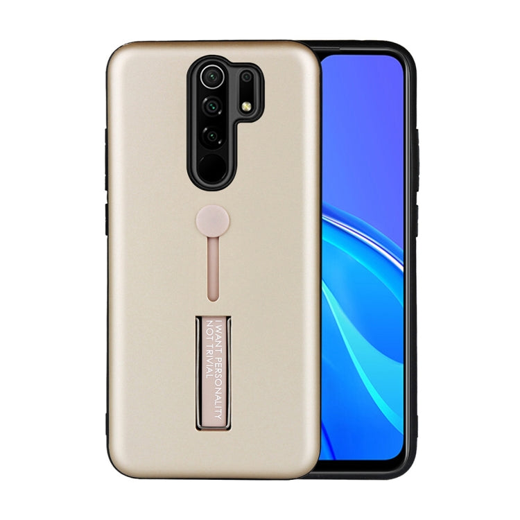 For Xiaomi Redmi 9 Oil Feel Shockproof TPU + PC Protective Case with Holder