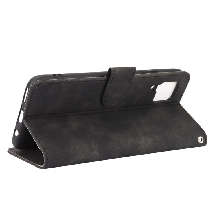 For Huawei nova 6 SE / P40 Lite Solid Color Skin Feel Magnetic Buckle Horizontal Flip Calf Texture PU Leather Case with Holder & Card Slots & Wallet