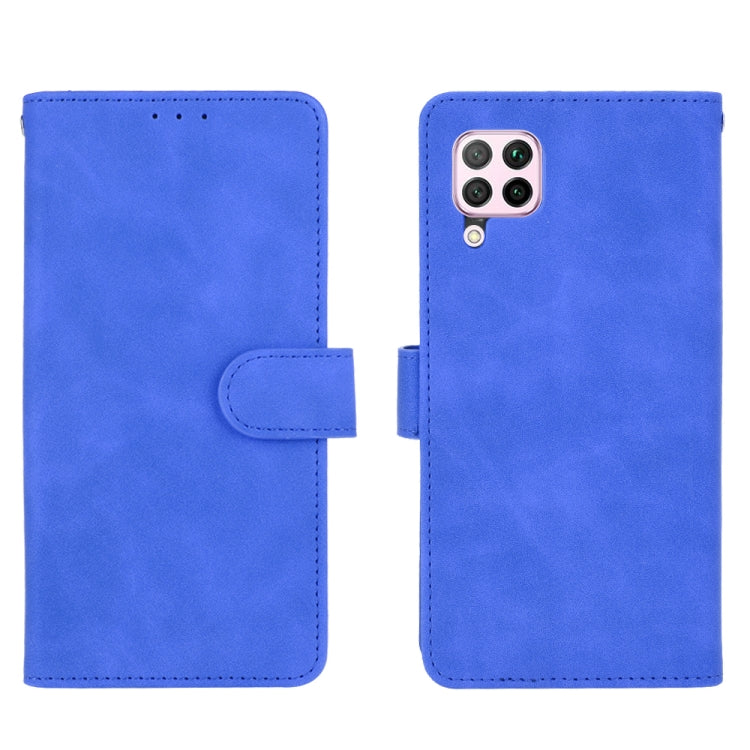 For Huawei nova 6 SE / P40 Lite Solid Color Skin Feel Magnetic Buckle Horizontal Flip Calf Texture PU Leather Case with Holder & Card Slots & Wallet