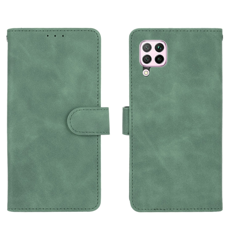 For Huawei nova 6 SE / P40 Lite Solid Color Skin Feel Magnetic Buckle Horizontal Flip Calf Texture PU Leather Case with Holder & Card Slots & Wallet