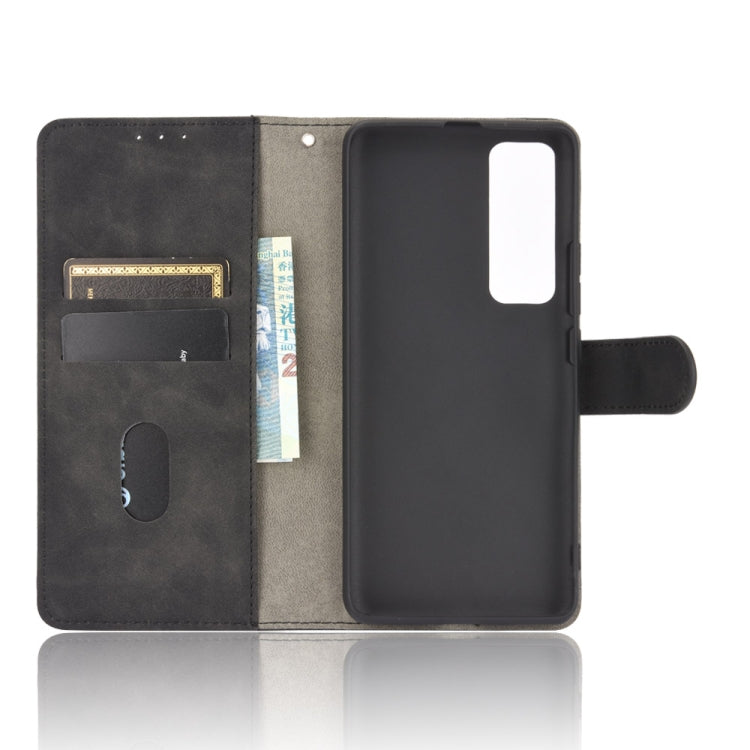 For Huawei nova 7 Pro 5G Solid Color Skin Feel Magnetic Buckle Horizontal Flip Calf Texture PU Leather Case with Holder & Card Slots & Wallet