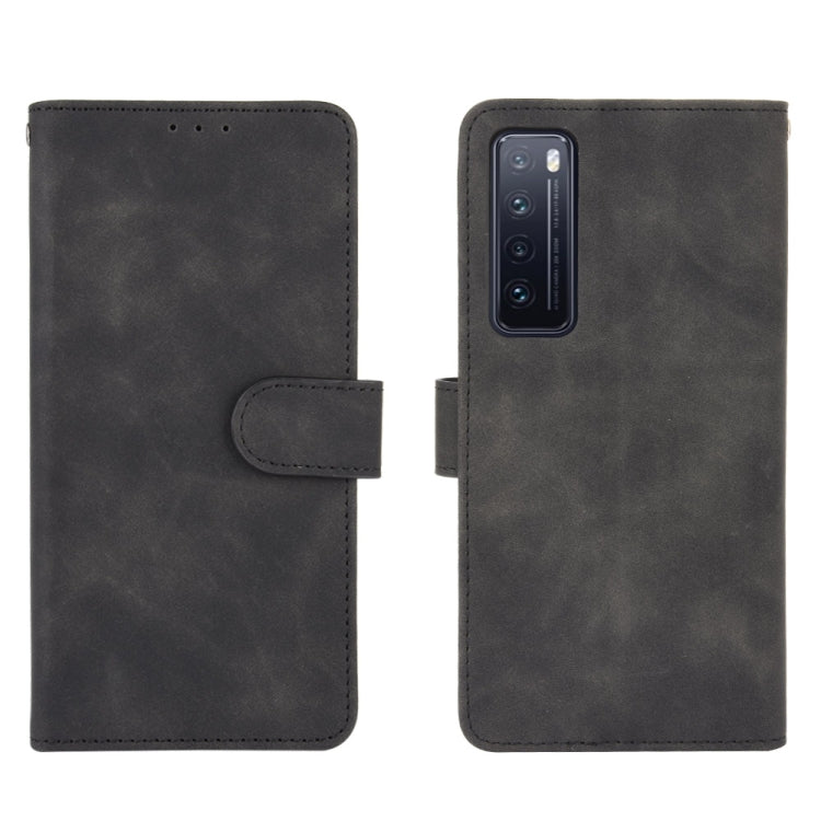 For Huawei nova 7 5G Solid Color Skin Feel Magnetic Buckle Horizontal Flip Calf Texture PU Leather Case with Holder & Card Slots & Wallet