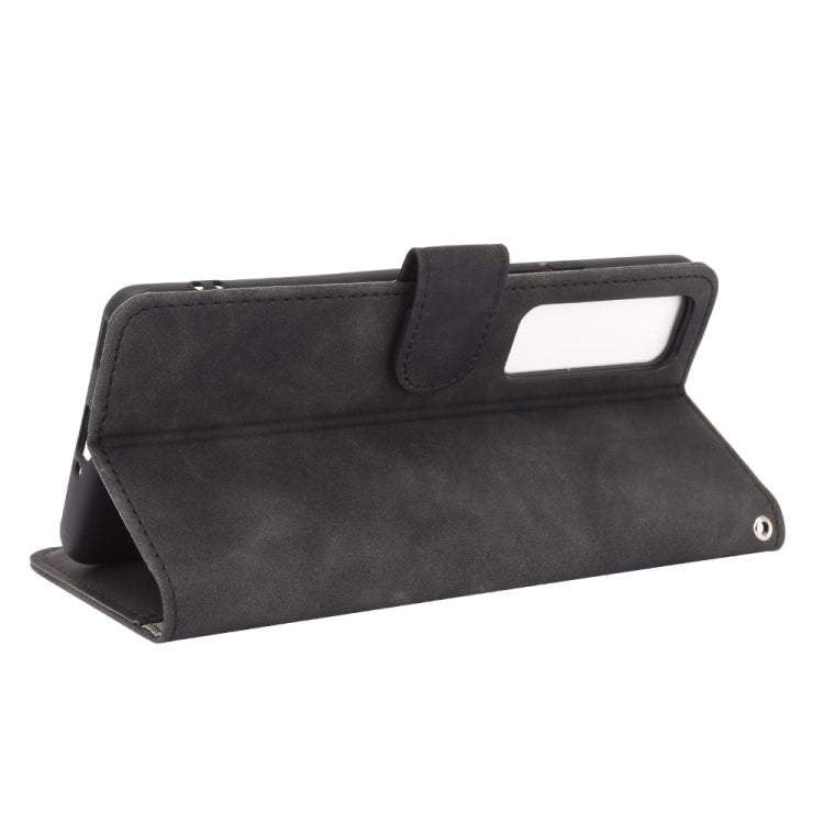 For Huawei nova 7 5G Solid Color Skin Feel Magnetic Buckle Horizontal Flip Calf Texture PU Leather Case with Holder & Card Slots & Wallet