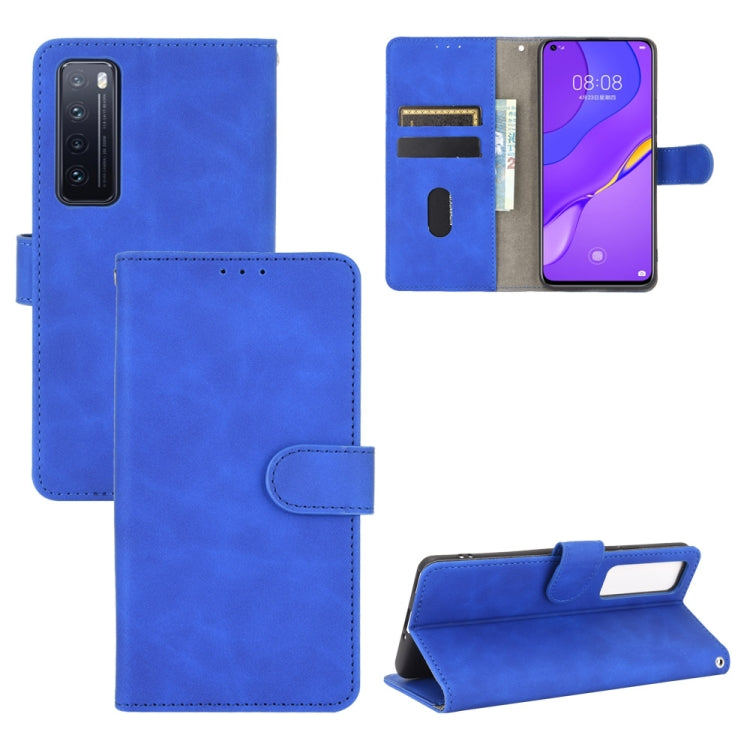 For Huawei nova 7 5G Solid Color Skin Feel Magnetic Buckle Horizontal Flip Calf Texture PU Leather Case with Holder & Card Slots & Wallet