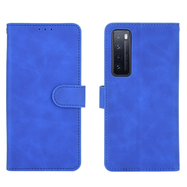 For Huawei nova 7 5G Solid Color Skin Feel Magnetic Buckle Horizontal Flip Calf Texture PU Leather Case with Holder & Card Slots & Wallet