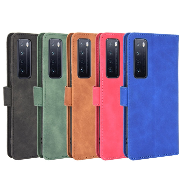 For Huawei nova 7 5G Solid Color Skin Feel Magnetic Buckle Horizontal Flip Calf Texture PU Leather Case with Holder & Card Slots & Wallet