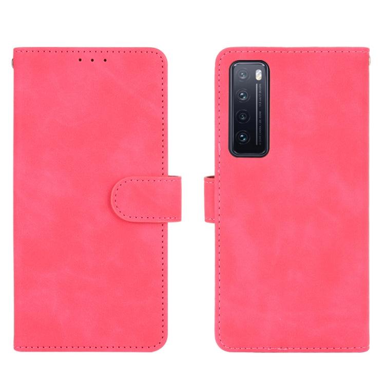 For Huawei nova 7 5G Solid Color Skin Feel Magnetic Buckle Horizontal Flip Calf Texture PU Leather Case with Holder & Card Slots & Wallet