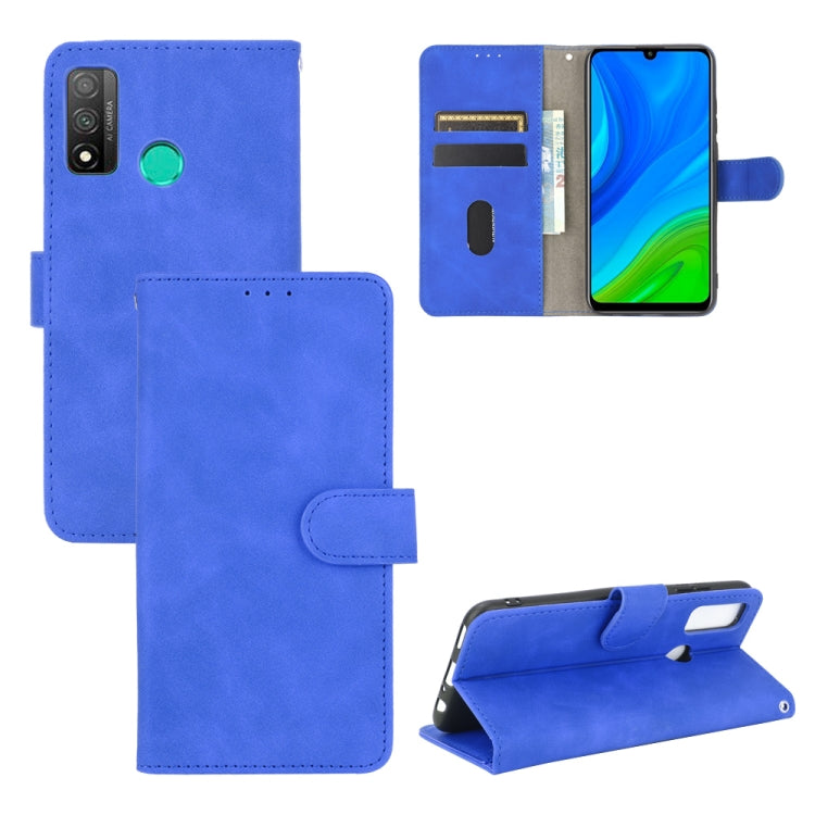 For Huawei P smart 2020 Solid Color Skin Feel Magnetic Buckle Horizontal Flip Calf Texture PU Leather Case with Holder & Card Slots & Wallet