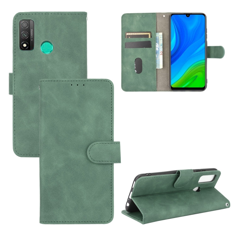 For Huawei P smart 2020 Solid Color Skin Feel Magnetic Buckle Horizontal Flip Calf Texture PU Leather Case with Holder & Card Slots & Wallet