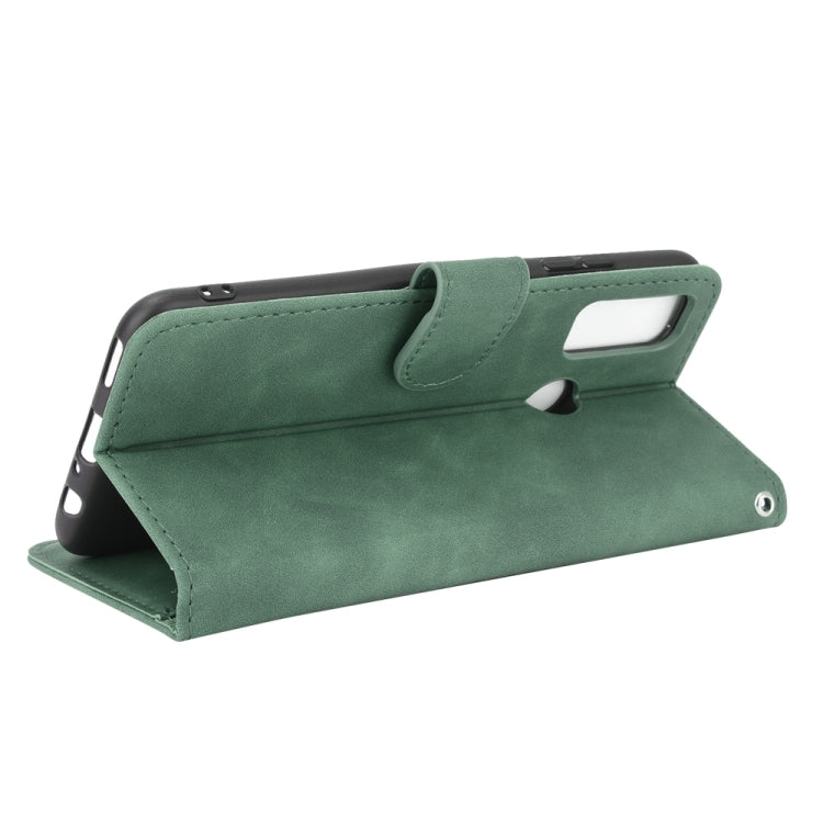 For Huawei P smart 2020 Solid Color Skin Feel Magnetic Buckle Horizontal Flip Calf Texture PU Leather Case with Holder & Card Slots & Wallet