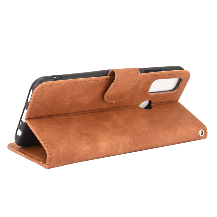 For Huawei P smart 2020 Solid Color Skin Feel Magnetic Buckle Horizontal Flip Calf Texture PU Leather Case with Holder & Card Slots & Wallet