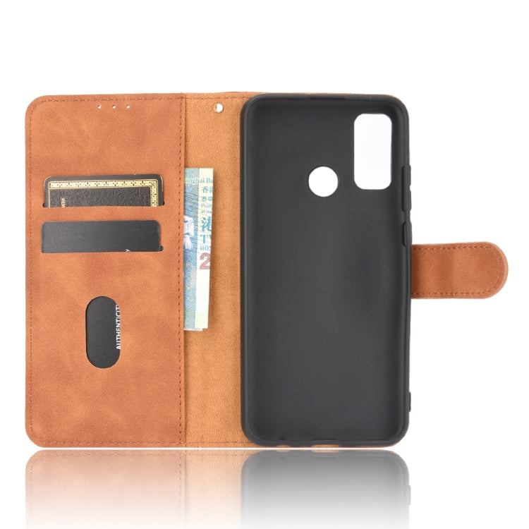 For Huawei P smart 2020 Solid Color Skin Feel Magnetic Buckle Horizontal Flip Calf Texture PU Leather Case with Holder & Card Slots & Wallet