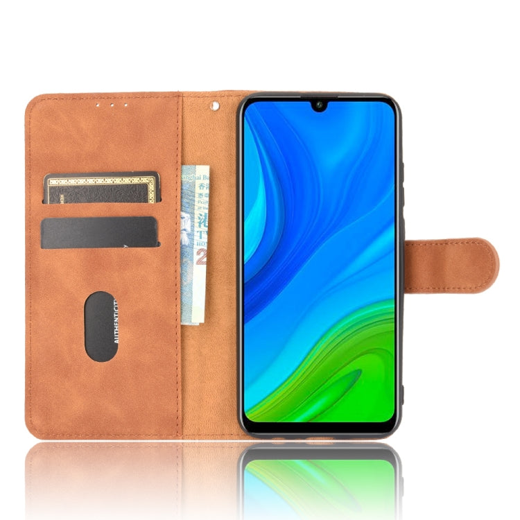 For Huawei P smart 2020 Solid Color Skin Feel Magnetic Buckle Horizontal Flip Calf Texture PU Leather Case with Holder & Card Slots & Wallet