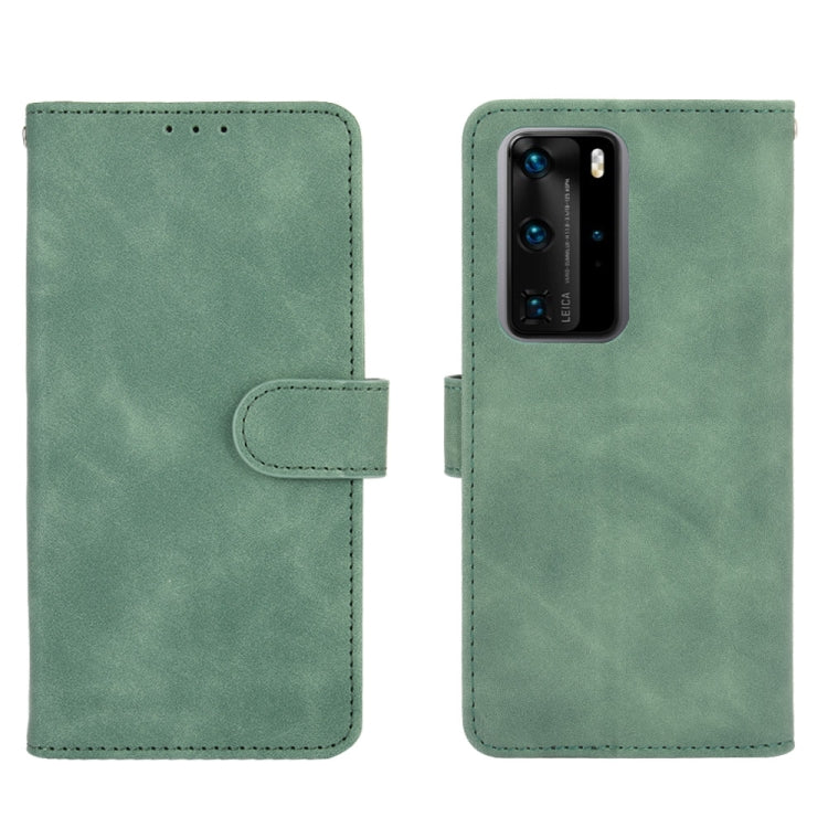 For Huawei P40 Pro Solid Color Skin Feel Magnetic Buckle Horizontal Flip Calf Texture PU Leather Case with Holder & Card Slots & Wallet