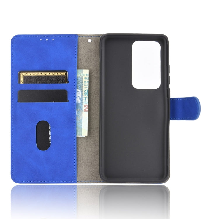 For Huawei P40 Solid Color Skin Feel Magnetic Buckle Horizontal Flip Calf Texture PU Leather Case with Holder & Card Slots & Wallet