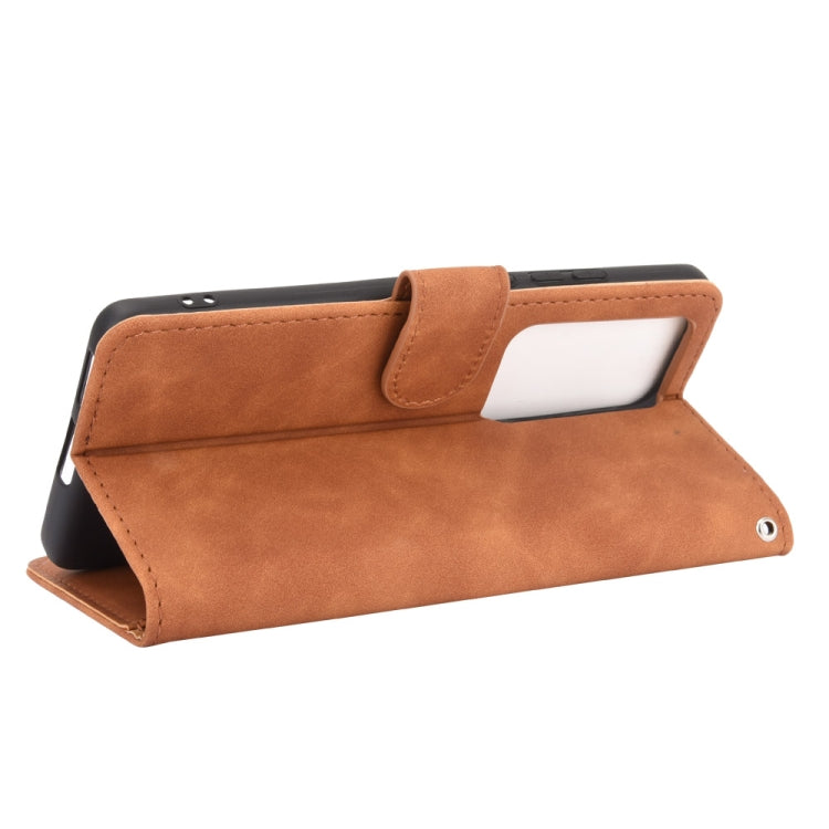 For Huawei P40 Solid Color Skin Feel Magnetic Buckle Horizontal Flip Calf Texture PU Leather Case with Holder & Card Slots & Wallet