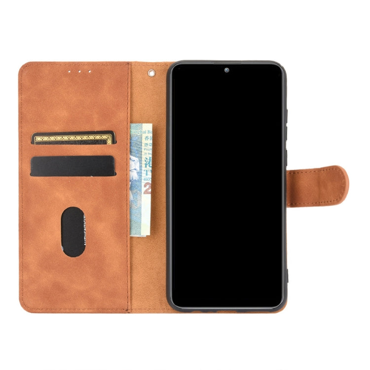 For Huawei Y6p Solid Color Skin Feel Magnetic Buckle Horizontal Flip Calf Texture PU Leather Case with Holder & Card Slots & Wallet