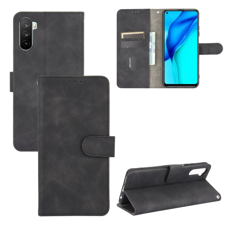 For Huawei Maimang 9 / Mate 40 Lite Solid Color Skin Feel Magnetic Buckle Horizontal Flip Calf Texture PU Leather Case with Holder & Card Slots & Wallet