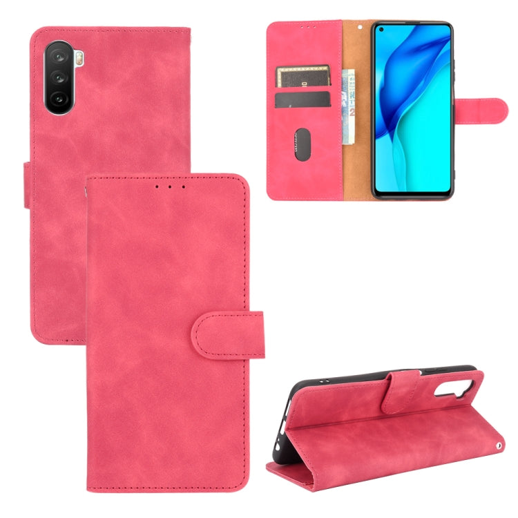 For Huawei Maimang 9 / Mate 40 Lite Solid Color Skin Feel Magnetic Buckle Horizontal Flip Calf Texture PU Leather Case with Holder & Card Slots & Wallet