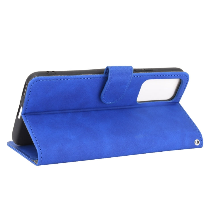 For Huawei Honor X10 5G Solid Color Skin Feel Magnetic Buckle Horizontal Flip Calf Texture PU Leather Case with Holder & Card Slots & Wallet