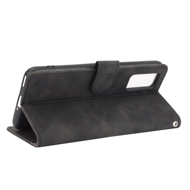 For Huawei Honor View30 / View30 Pro Solid Color Skin Feel Magnetic Buckle Horizontal Flip Calf Texture PU Leather Case with Holder & Card Slots & Wallet