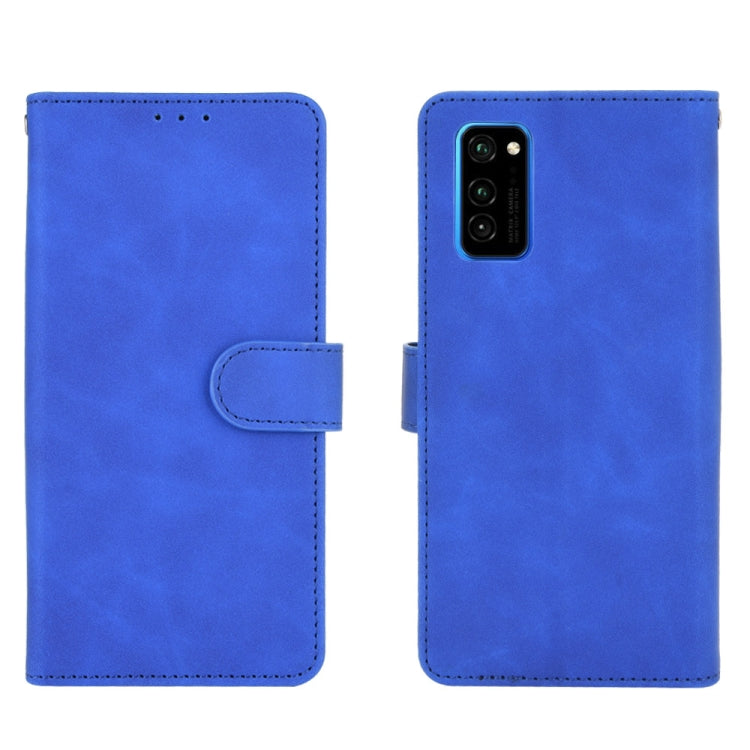 For Huawei Honor View30 / View30 Pro Solid Color Skin Feel Magnetic Buckle Horizontal Flip Calf Texture PU Leather Case with Holder & Card Slots & Wallet