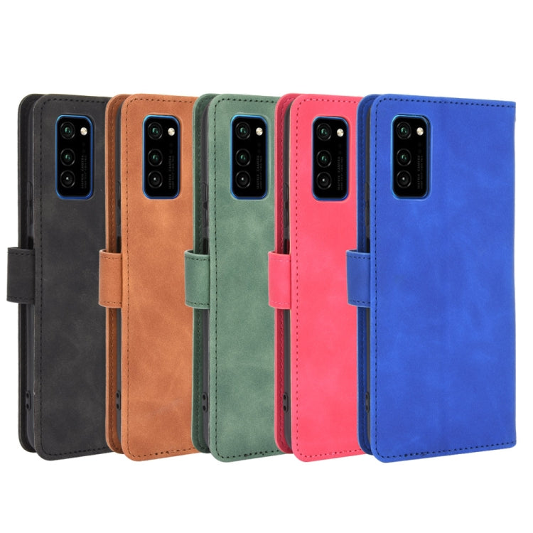 For Huawei Honor View30 / View30 Pro Solid Color Skin Feel Magnetic Buckle Horizontal Flip Calf Texture PU Leather Case with Holder & Card Slots & Wallet