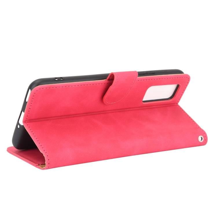 For Huawei Honor View30 / View30 Pro Solid Color Skin Feel Magnetic Buckle Horizontal Flip Calf Texture PU Leather Case with Holder & Card Slots & Wallet