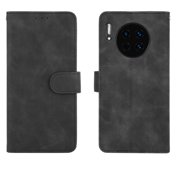 For Huawei Mate 30 Solid Color Skin Feel Magnetic Buckle Horizontal Flip Calf Texture PU Leather Case with Holder & Card Slots & Wallet