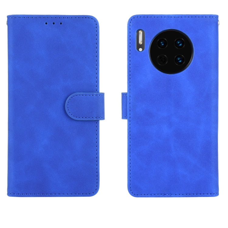 For Huawei Mate 30 Solid Color Skin Feel Magnetic Buckle Horizontal Flip Calf Texture PU Leather Case with Holder & Card Slots & Wallet
