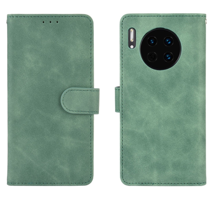 For Huawei Mate 30 Solid Color Skin Feel Magnetic Buckle Horizontal Flip Calf Texture PU Leather Case with Holder & Card Slots & Wallet