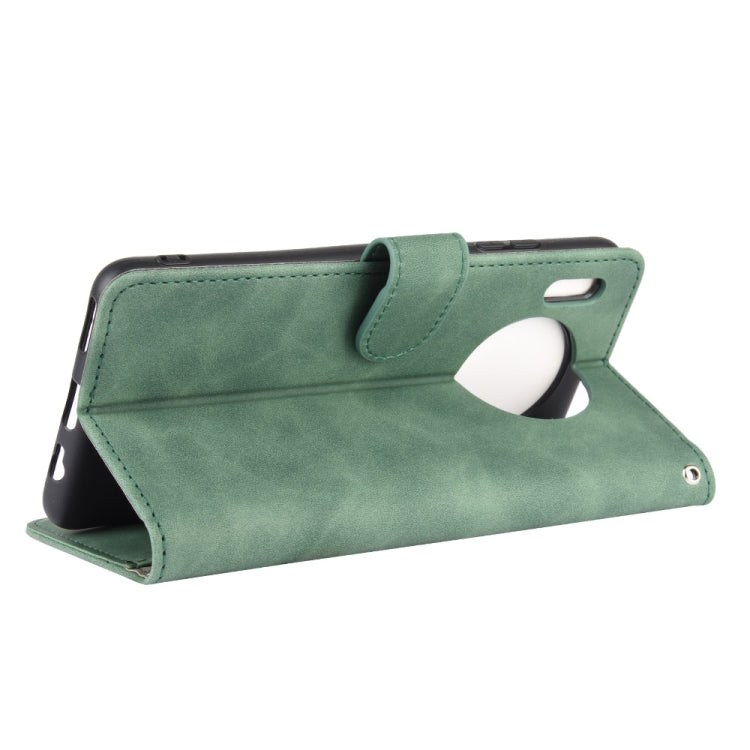 For Huawei Mate 30 Solid Color Skin Feel Magnetic Buckle Horizontal Flip Calf Texture PU Leather Case with Holder & Card Slots & Wallet