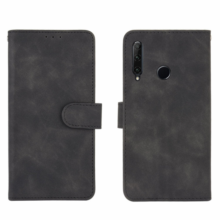 For Huawei Honor 10i / 20i / Enjoy 9s Solid Color Skin Feel Magnetic Buckle Horizontal Flip Calf Texture PU Leather Case with Holder & Card Slots & Wallet