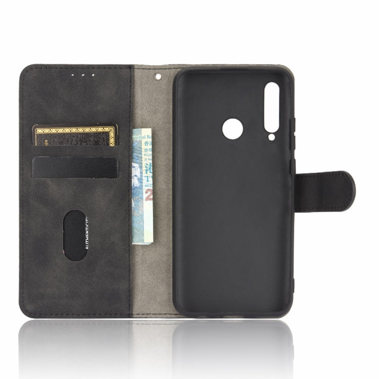 For Huawei Honor 10i / 20i / Enjoy 9s Solid Color Skin Feel Magnetic Buckle Horizontal Flip Calf Texture PU Leather Case with Holder & Card Slots & Wallet