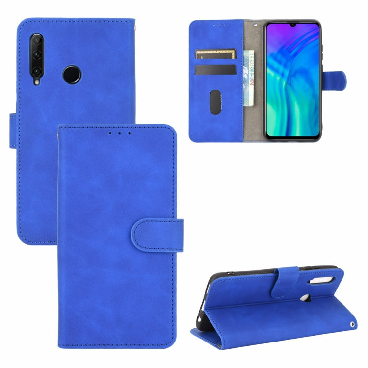 For Huawei Honor 10i / 20i / Enjoy 9s Solid Color Skin Feel Magnetic Buckle Horizontal Flip Calf Texture PU Leather Case with Holder & Card Slots & Wallet
