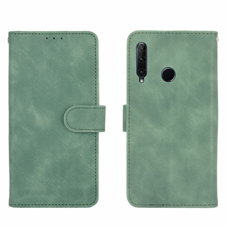 For Huawei Honor 10i / 20i / Enjoy 9s Solid Color Skin Feel Magnetic Buckle Horizontal Flip Calf Texture PU Leather Case with Holder & Card Slots & Wallet