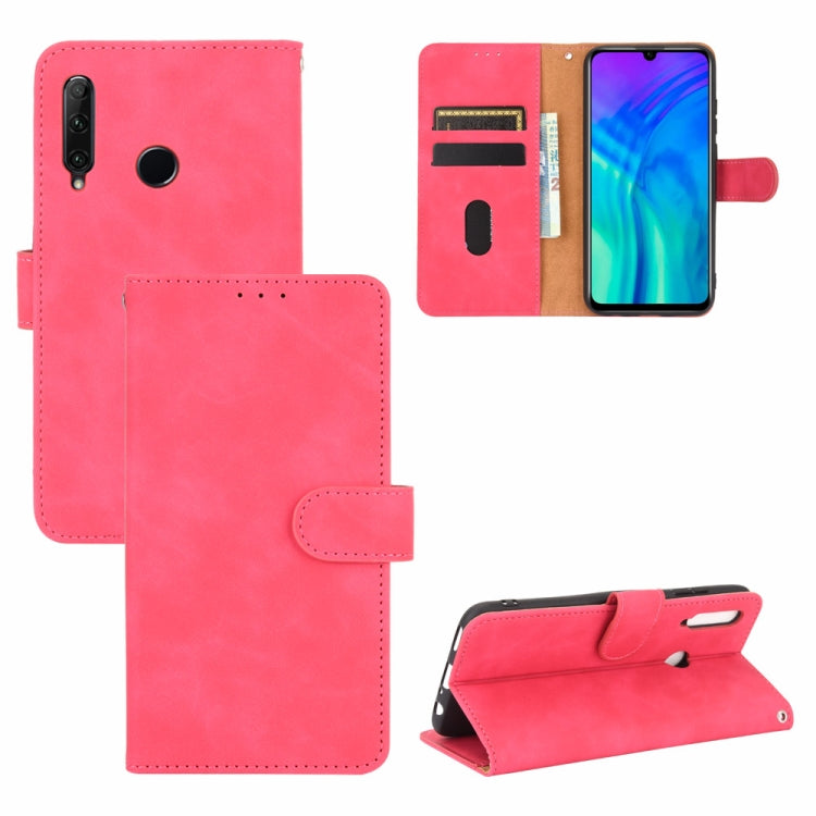 For Huawei Honor 10i / 20i / Enjoy 9s Solid Color Skin Feel Magnetic Buckle Horizontal Flip Calf Texture PU Leather Case with Holder & Card Slots & Wallet