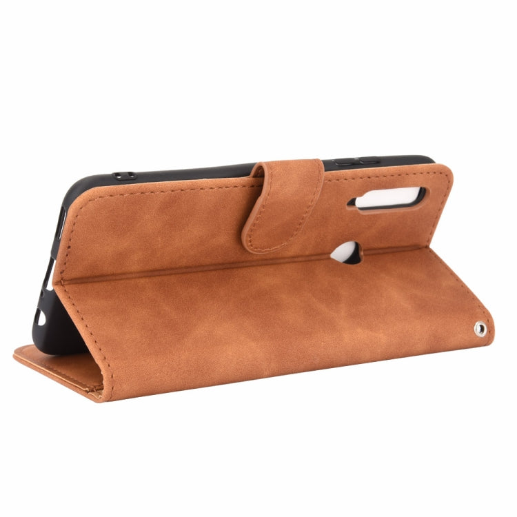 For Huawei Honor 10i / 20i / Enjoy 9s Solid Color Skin Feel Magnetic Buckle Horizontal Flip Calf Texture PU Leather Case with Holder & Card Slots & Wallet