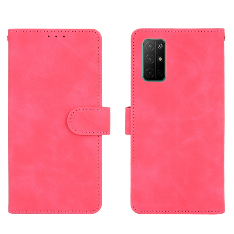 For Huawei Honor 30S Solid Color Skin Feel Magnetic Buckle Horizontal Flip Calf Texture PU Leather Case with Holder & Card Slots & Wallet