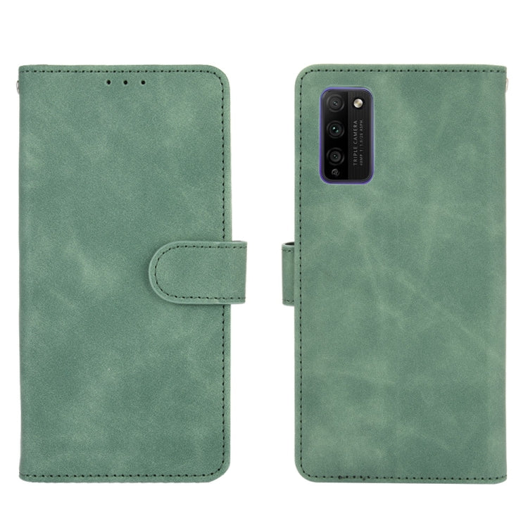 For Huawei Honor 30 Youth Solid Color Skin Feel Magnetic Buckle Horizontal Flip Calf Texture PU Leather Case with Holder & Card Slots & Wallet