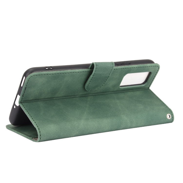 For Huawei Honor 30 Youth Solid Color Skin Feel Magnetic Buckle Horizontal Flip Calf Texture PU Leather Case with Holder & Card Slots & Wallet