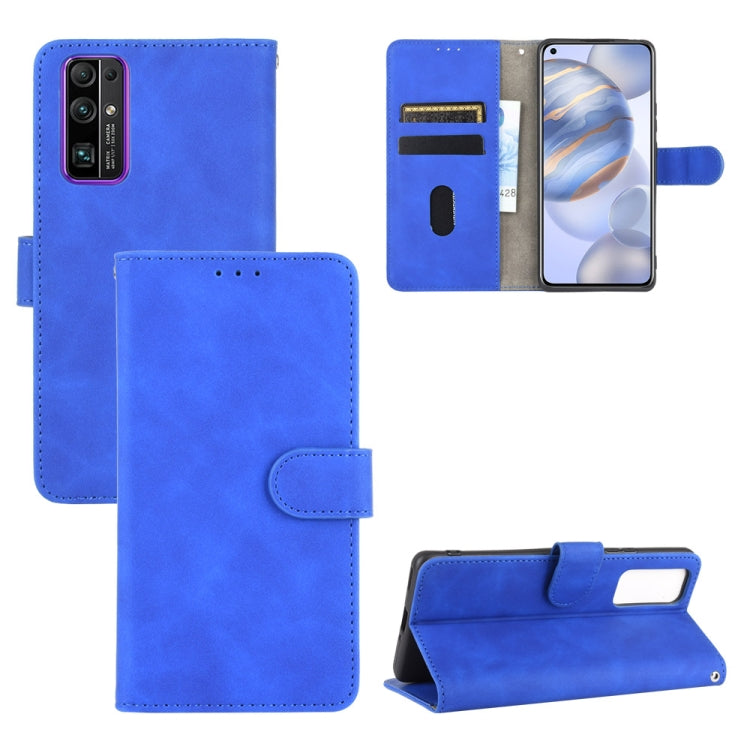 For Huawei Honor 30 Solid Color Skin Feel Magnetic Buckle Horizontal Flip Calf Texture PU Leather Case with Holder & Card Slots & Wallet