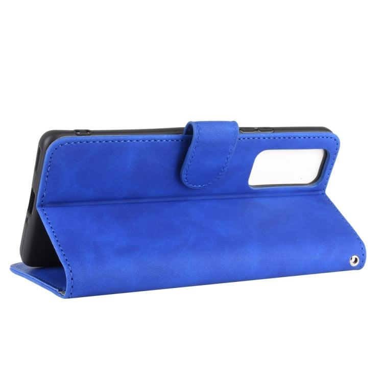 For Huawei Honor 30 Pro Solid Color Skin Feel Magnetic Buckle Horizontal Flip Calf Texture PU Leather Case with Holder & Card Slots & Wallet