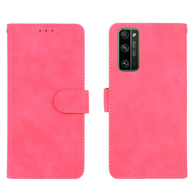 For Huawei Honor 30 Pro Solid Color Skin Feel Magnetic Buckle Horizontal Flip Calf Texture PU Leather Case with Holder & Card Slots & Wallet