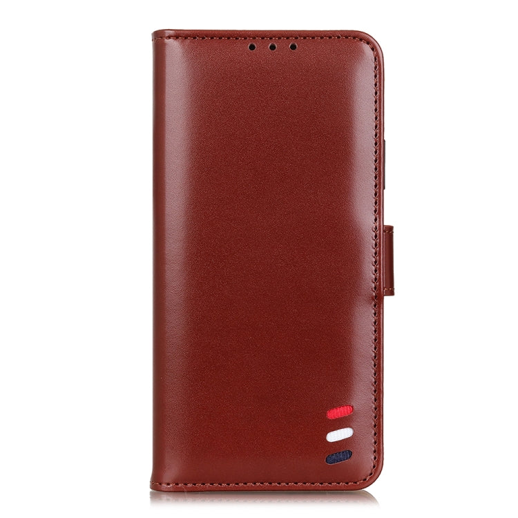 For HTC Desire 20 Pro 3-Color Pearl Texture Magnetic Buckle Horizontal Flip PU Leather Case with Card Slots & Wallet & Holder